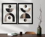 Wallity Cuadro Decorativo enmarcado en MDF (2 piezas) de 38 x 53 cm